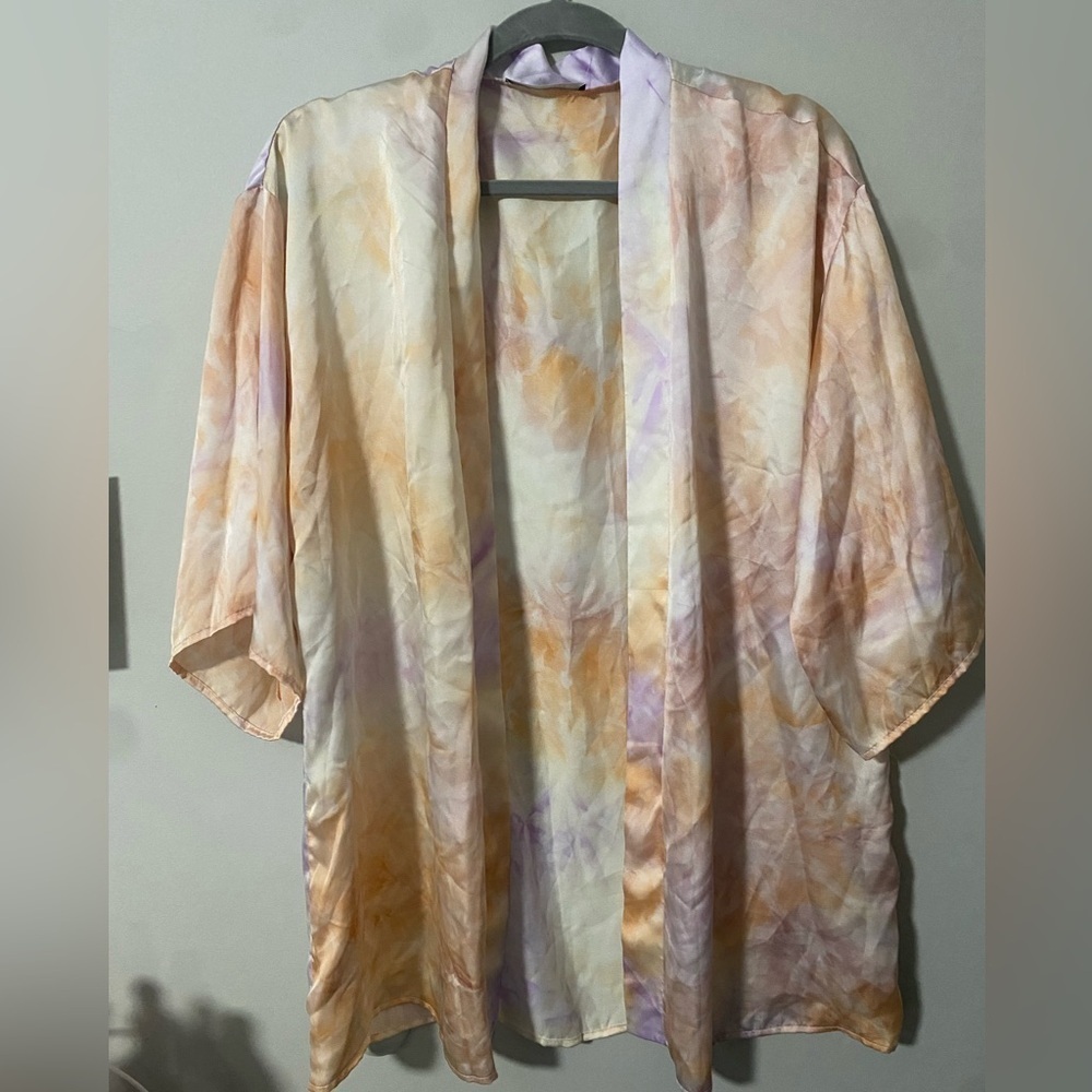 Nwot Blue Blush Tie Dye Beach Cover up